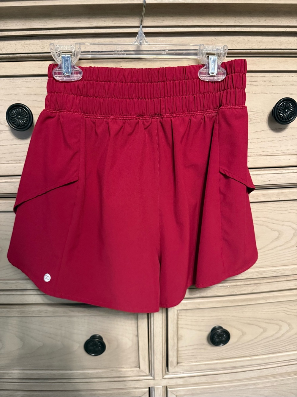 CALIA by Carrie Underwood Pink-Red Athletic Skort with Built-In Shorts - Picture 2 of 3